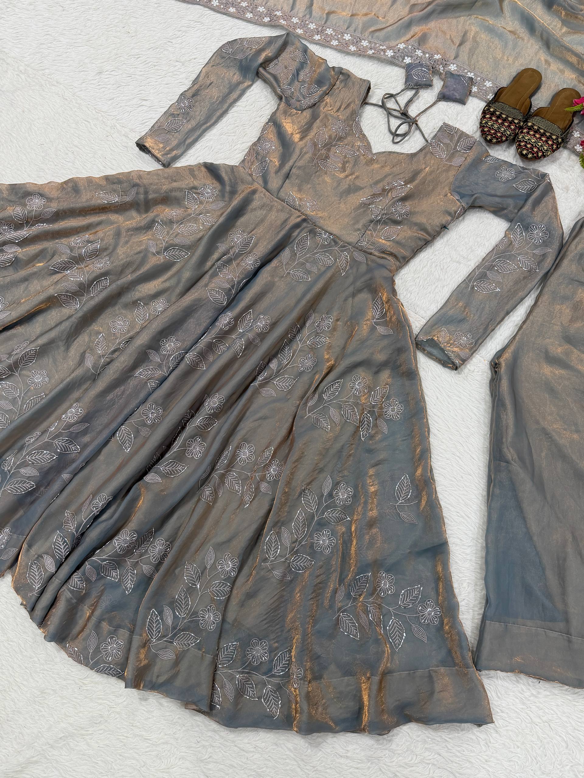 The Cinematic Platinum Silk Silhouette